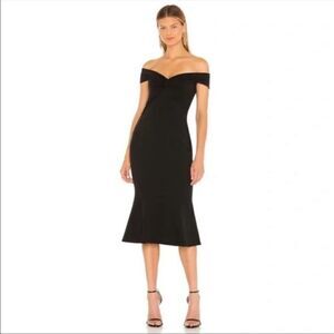 KATIE MAY Total Flirt Cocktail Dress in Black Size XS  NWT